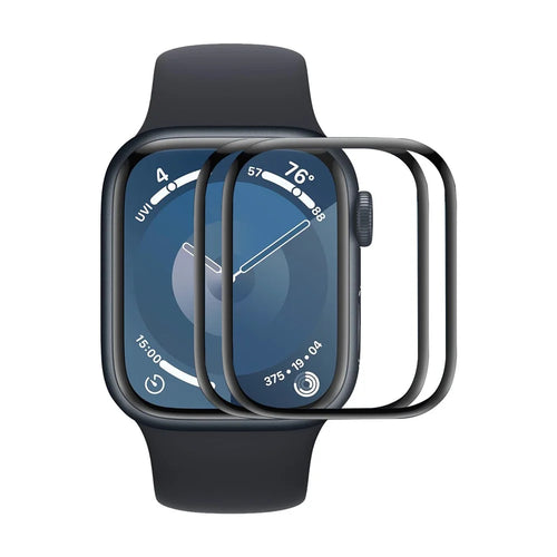 ENKAY HAT PRINCE For Apple Watch Series 11 46mm / 10 46mm 2Pcs Screen Protector   3D Curved PC + PMMA Ultra Clear Film - Transparent - 1