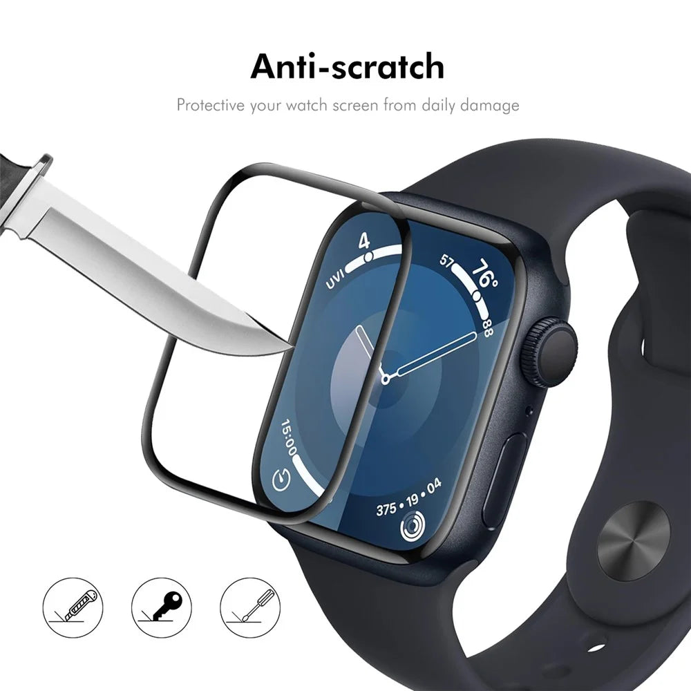 ENKAY HAT PRINCE For Apple Watch Series 11 46mm / 10 46mm 5Pcs Screen Protector   3D Curved PC + PMMA Ultra Clear Film - Transparent - 5