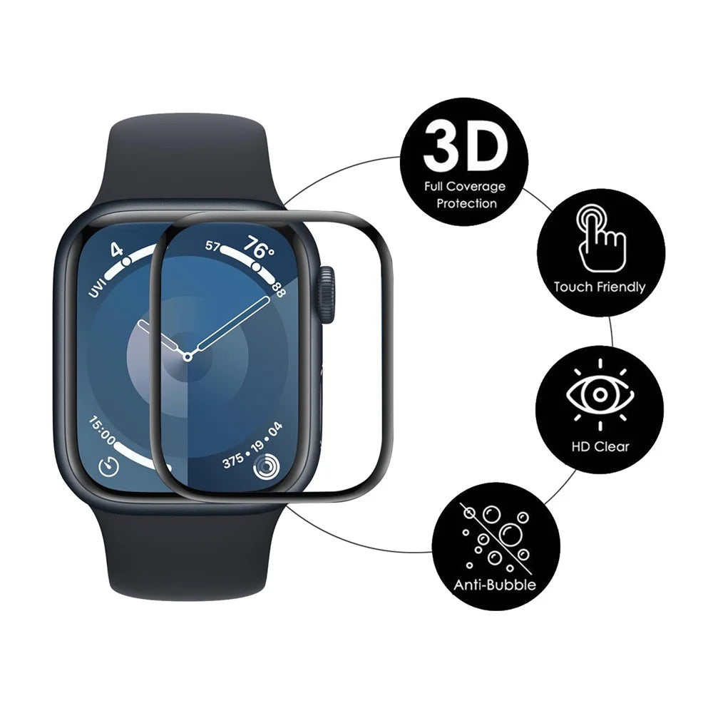 ENKAY HAT PRINCE For Apple Watch Series 11 42mm / 10 42mm 10Pcs Screen Protector   3D Curved PC + PMMA Ultra Clear Film - Transparent - 2