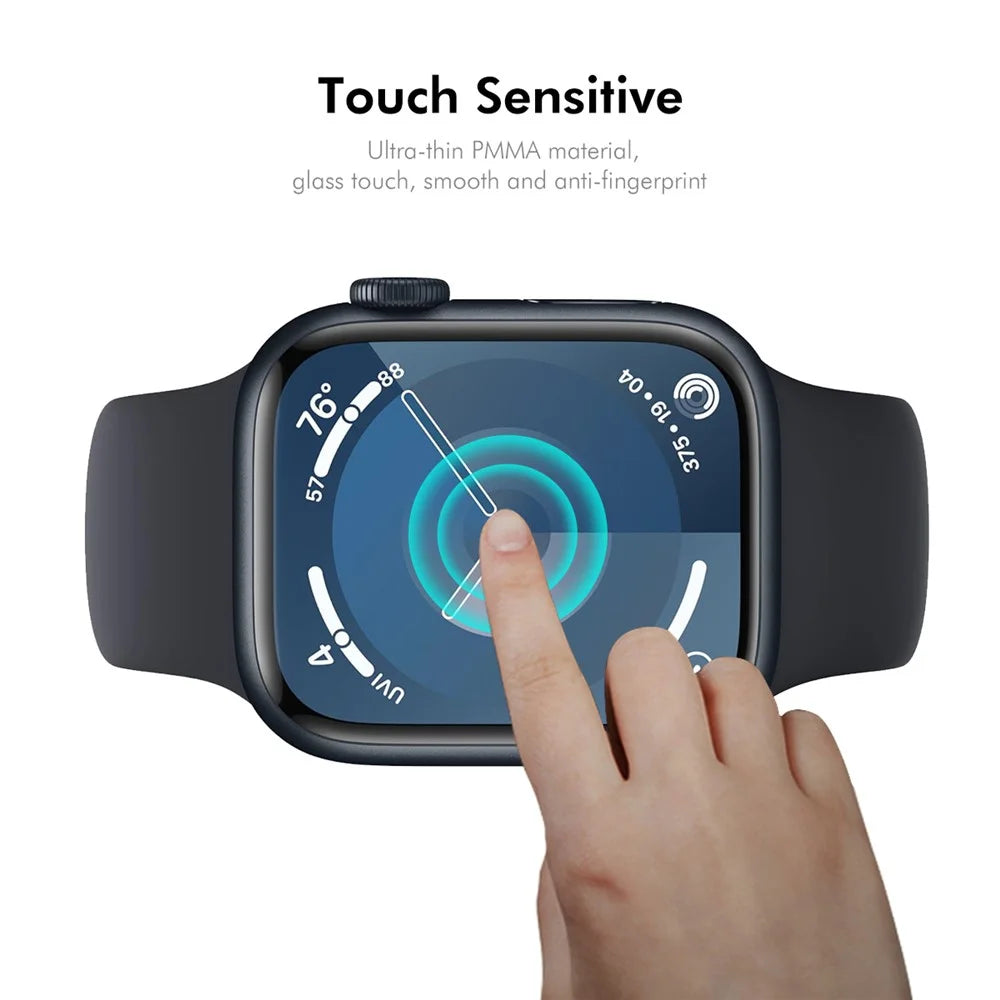 ENKAY HAT PRINCE For Apple Watch Series 11 42mm / 10 42mm 10Pcs Screen Protector   3D Curved PC + PMMA Ultra Clear Film - Transparent - 4