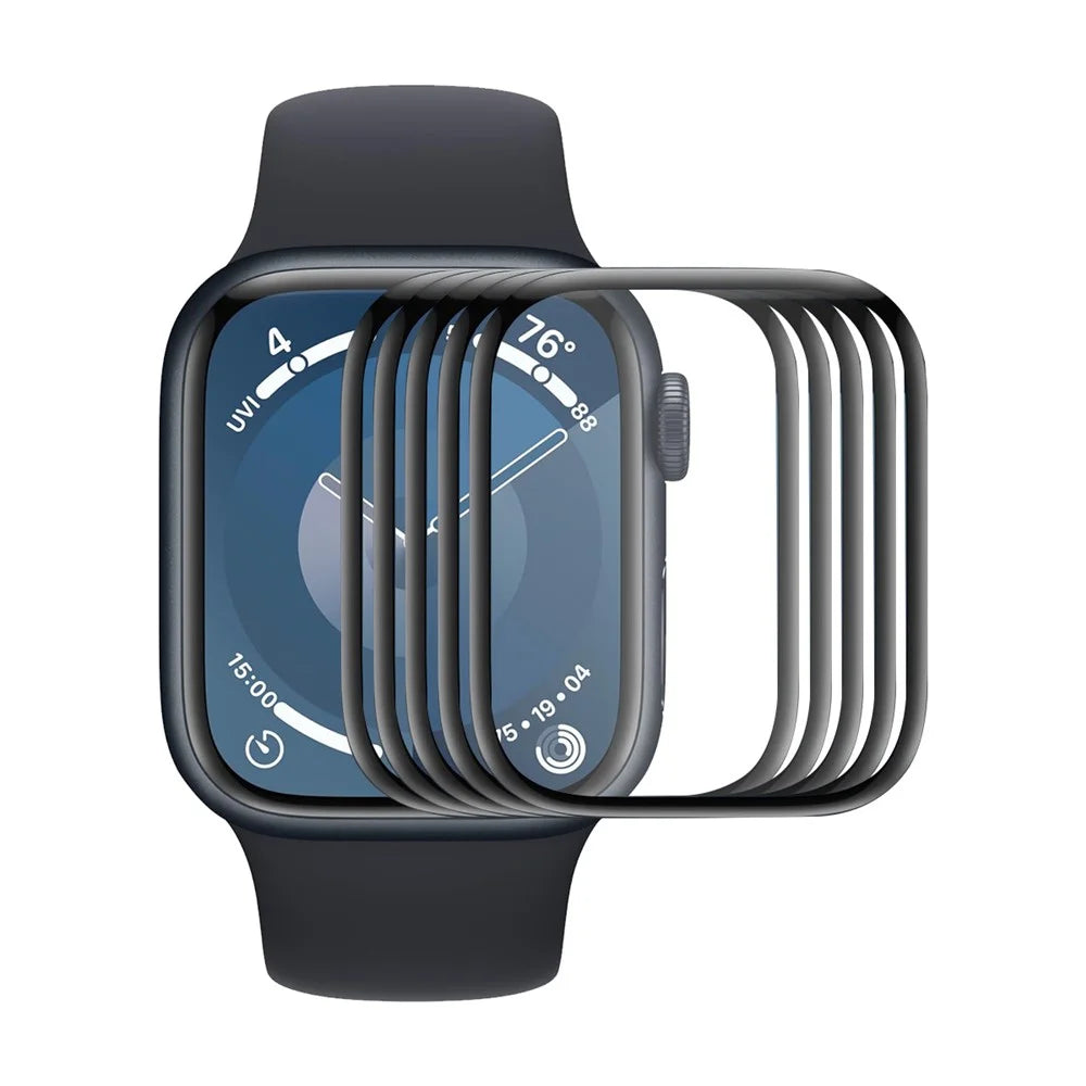ENKAY HAT PRINCE For Apple Watch Series 11 42mm / 10 42mm 5Pcs Screen Protector   3D Curved PC + PMMA Ultra Clear Film - Transparent - 1