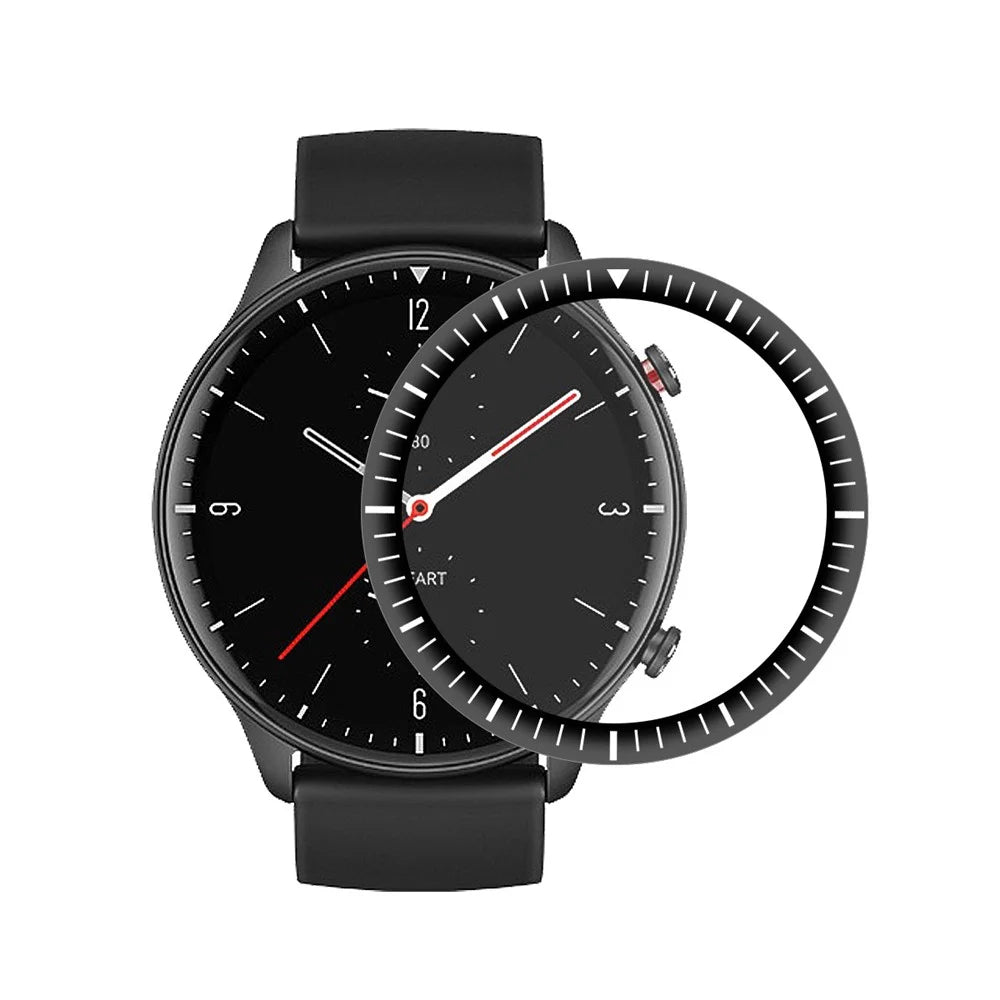 ENKAY 3D Curved Soft Scale PC Edge + PMMA Full Coverage HD Screen Protector for Amazfit GTR 2 - 1