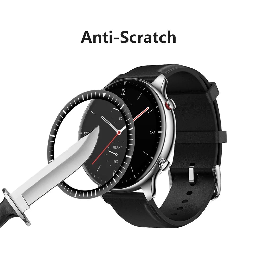 ENKAY 3D Curved Soft Scale PC Edge + PMMA Full Coverage HD Screen Protector for Amazfit GTR 2 - 5
