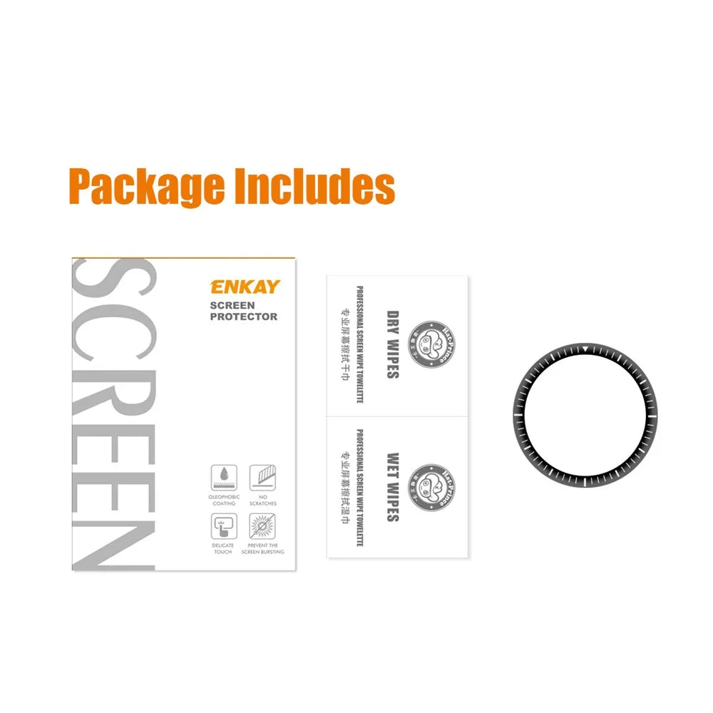 ENKAY 3D Curved Soft Scale PC Edge + PMMA Full Coverage HD Screen Protector for Amazfit GTR 2 - 7