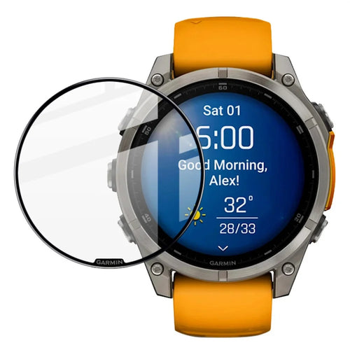 IMAK For Garmin Fenix 8 47mm AMOLED / Fenix 8 MIP Solar 47mm Screen Protector Anti-Scratch PMMA Watch Film - 1