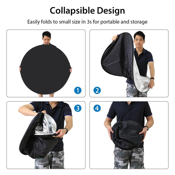PULUZ 110cm 5 in 1 Photography Reflector Board Folding Photo Studio Reflector Disc - 3