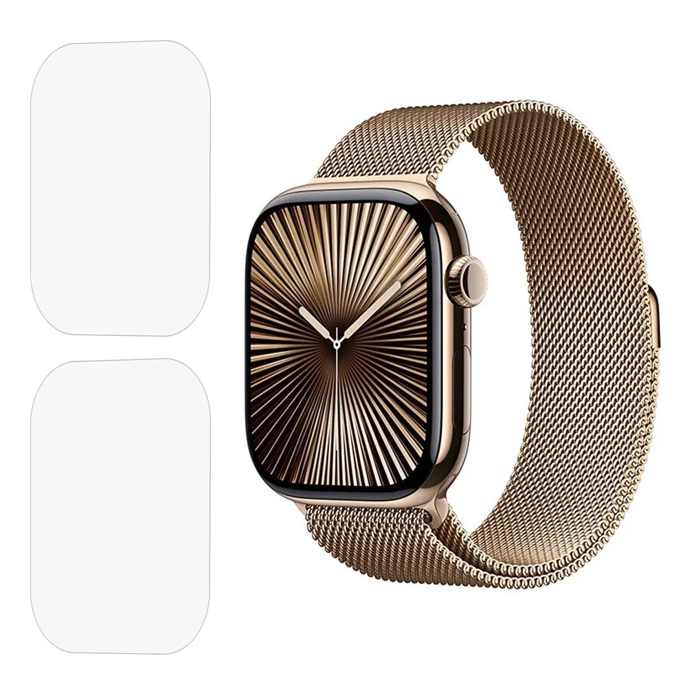 2Pcs For Apple Watch Series 11 42mm / 10 42mm Watch Screen Protector Clear TPU Film - 1