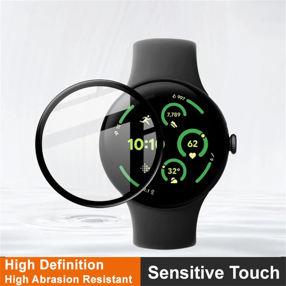 IMAK For Google Pixel Watch 3 45mm Screen Protector Anti-Scratch PMMA Watch Film - 3