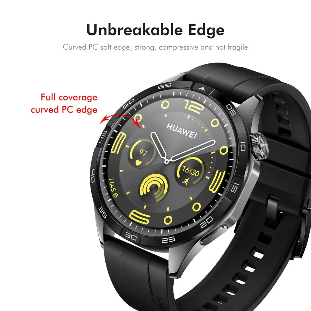 ENKAY HAT PRINCE For Huawei Watch GT 5 46mm 2Pcs Screen Protector   3D Curved PC + PMMA Ultra Clear Film - Black - 4