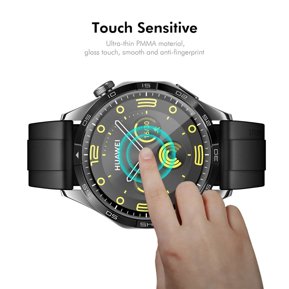 ENKAY HAT PRINCE For Huawei Watch GT 5 46mm 2Pcs Screen Protector   3D Curved PC + PMMA Ultra Clear Film - Black - 5