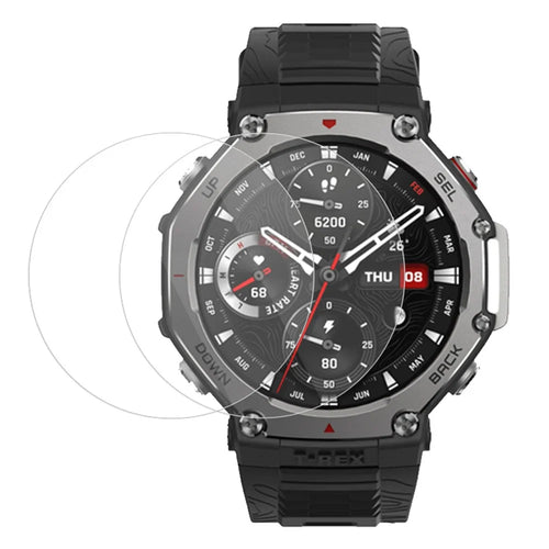 2Pcs For Huami Amazfit T-Rex 3 Screen Protector Tempered Glass 2.5D HD Watch Screen Film - 1