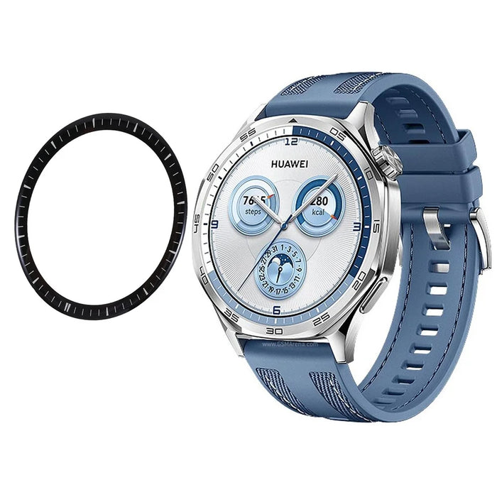 For Huawei Watch GT 5 46mm Full Screen Protector Black Edge Soft PMMA Smartwatch Screen Film - 1