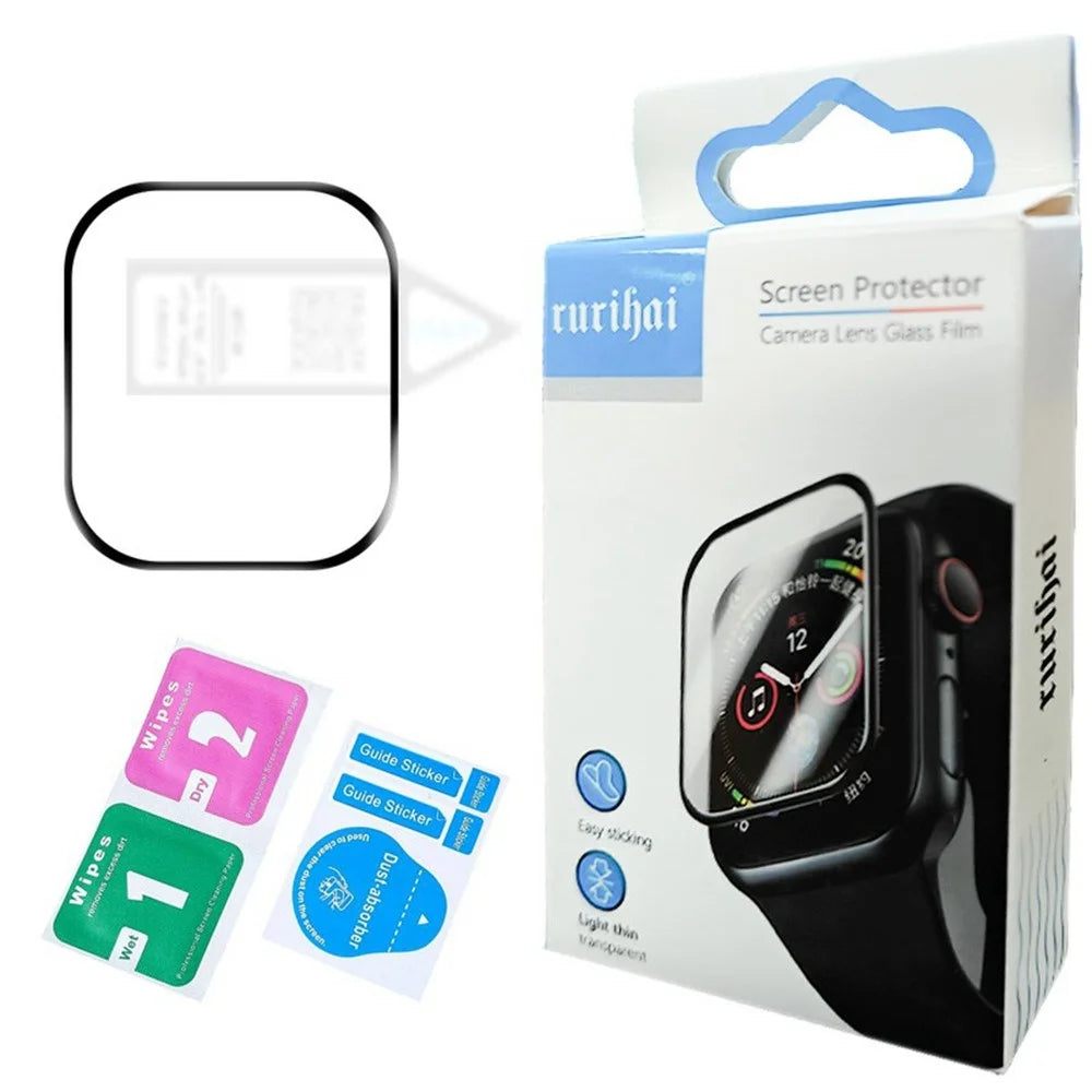 RURIHAI For Apple Watch Series 11 46mm / 10 46mm PMMA Screen Protector 3D Full Glue Watch Screen Film - 5