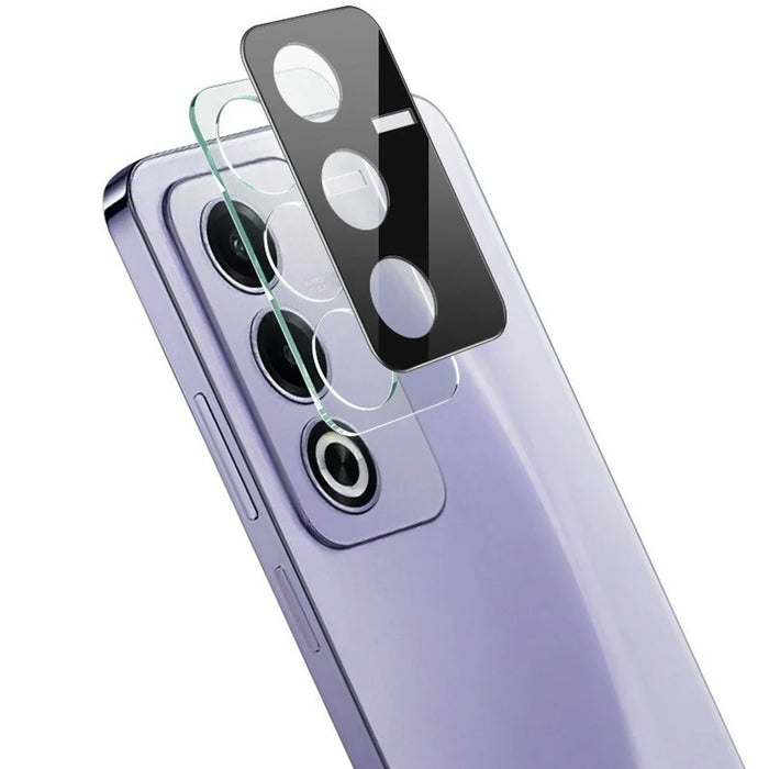 IMAK For Oppo A3 Pro (India) 5G Tempered Glass Lens Film+Acrylic Cap (Black Version) - 1