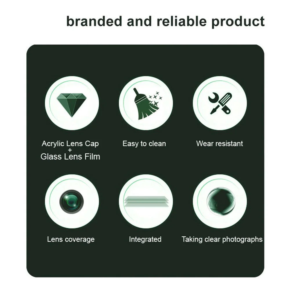 IMAK For Oppo A3 Pro (India) 5G Tempered Glass Lens Film+Acrylic Cap (Black Version) - 5