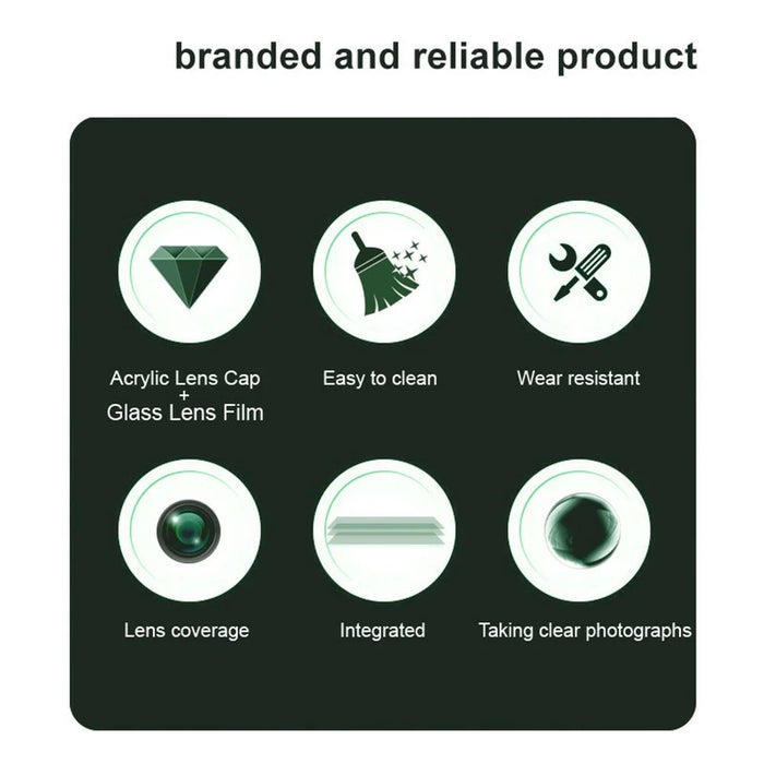 IMAK For Oppo A3 Pro (India) 5G Tempered Glass Lens Film+Acrylic Cap (Black Version) - 5