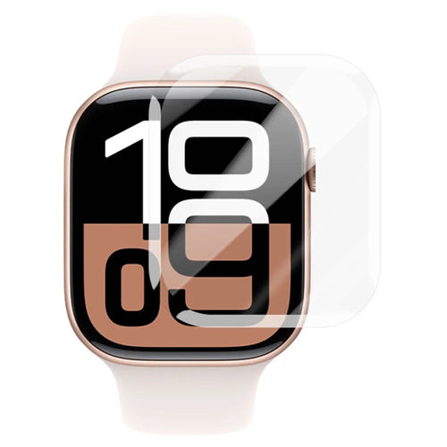 RURIHAI For Apple Watch Series 11 46mm / 10 46mm Screen Protector 3D UV Liquid High Aluminum-Silicon Glass Film - 1