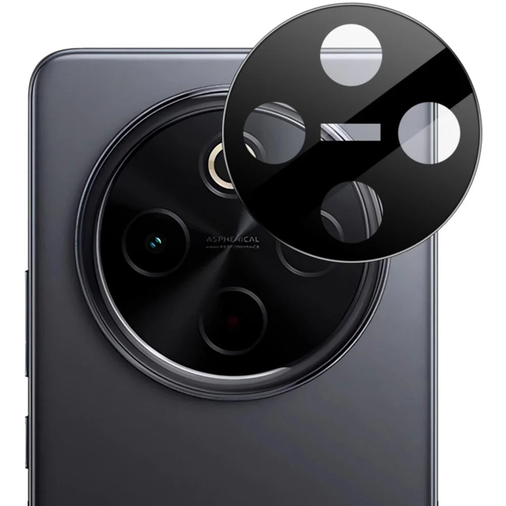 IMAK For vivo Y300 Pro 5G Camera Lens Protector Tempered Glass HD Clear Lens Film (Black Version) - 3