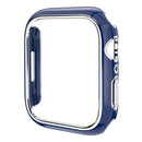 Bulk Purchasing For Apple Watch Series 3 / 2 / 1 38mm Watch Case Quick Release Electroplating PC Watch Cover - Blue / Silver - 1