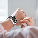 Bulk Purchasing For Apple Watch SE3 / SE2 / SE1 /  6 / 5 / 4 44mm Watch Case Electroplating PC Watch Cover with Screen Film - Silver - 6