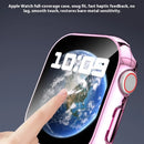 Bulk Purchasing For Apple Watch Series 11 / 10 42mm Watch Case Electroplating PC Watch Cover with Screen Film - Silver - 5
