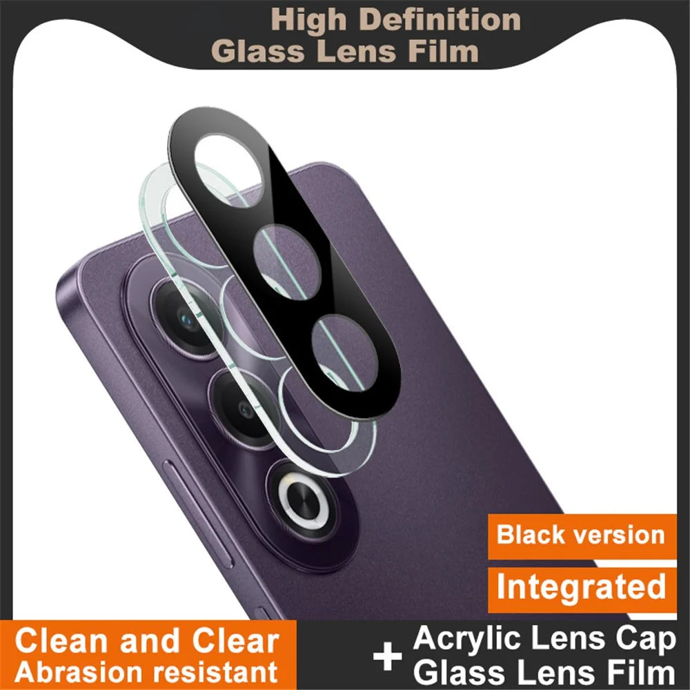 IMAK For Oppo K12x 5G (India) Tempered Glass Lens Film+Acrylic Cap (Black Version) - 2