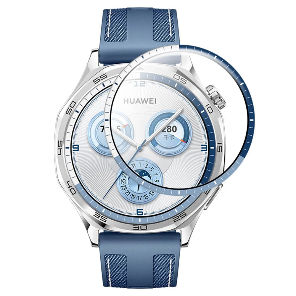 RURIHAI For Huawei Watch GT 5 46mm Tri-Color Splicing Watch Screen Protector 3D PMMA Full Glue Film - 1