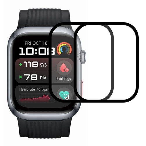2Pcs / Pack For Huawei Watch D2 Watch Screen Protector HD Clear PMMA Film (Black Edge) - Black - 1