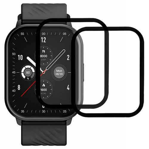 2Pcs / Pack For Zeblaze GTS 3 Watch Screen Protector HD Clear PMMA Film (Black Edge) - Black - 1
