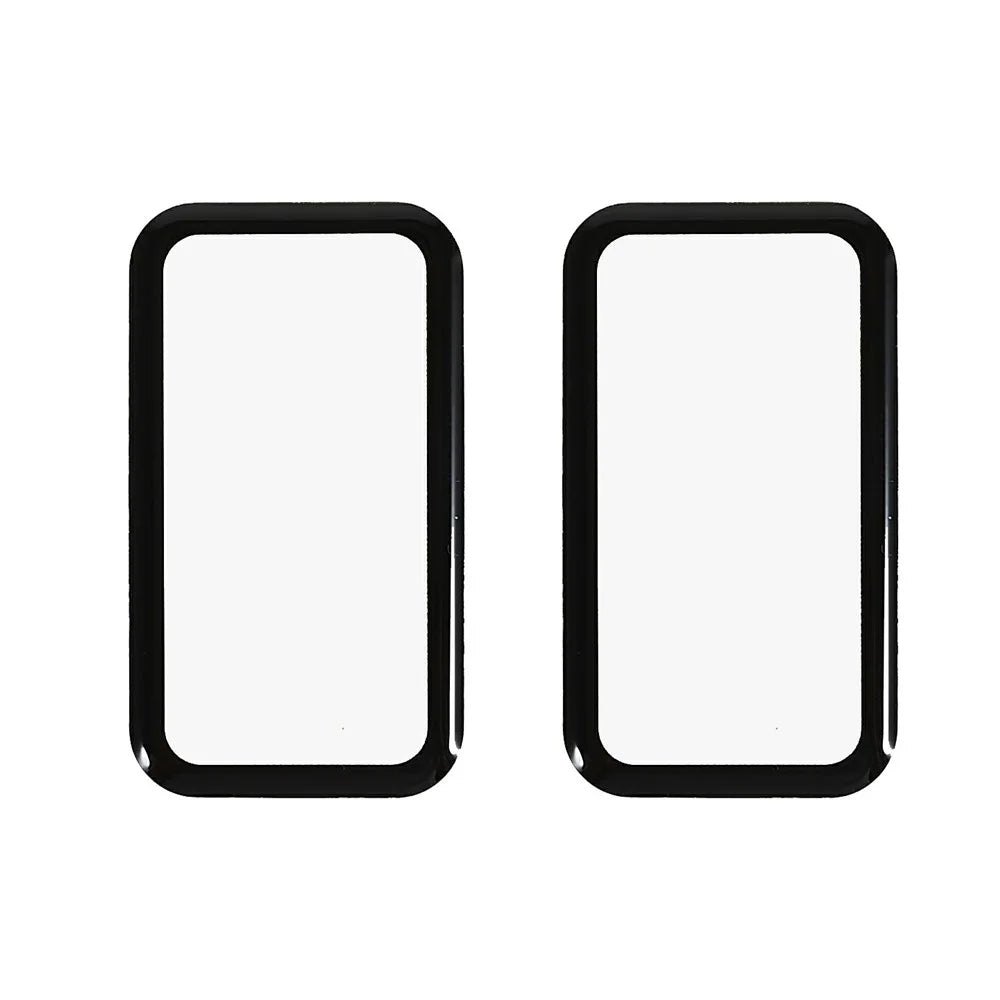 2Pcs / Pack For Xiaomi Smart Band 9 Active Watch Screen Protector HD Clear PMMA Film (Black Edge) - Black - 2
