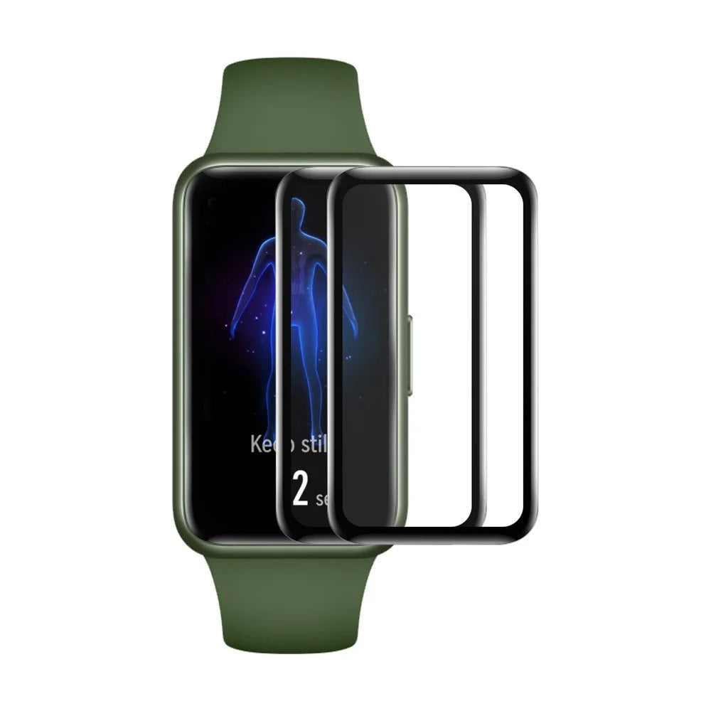 ENKAY HAT PRINCE For Xiaomi Smart Band 9 Active 2Pcs Screen Protector   3D Curved PC + PMMA Ultra Clear Film - Transparent - 1