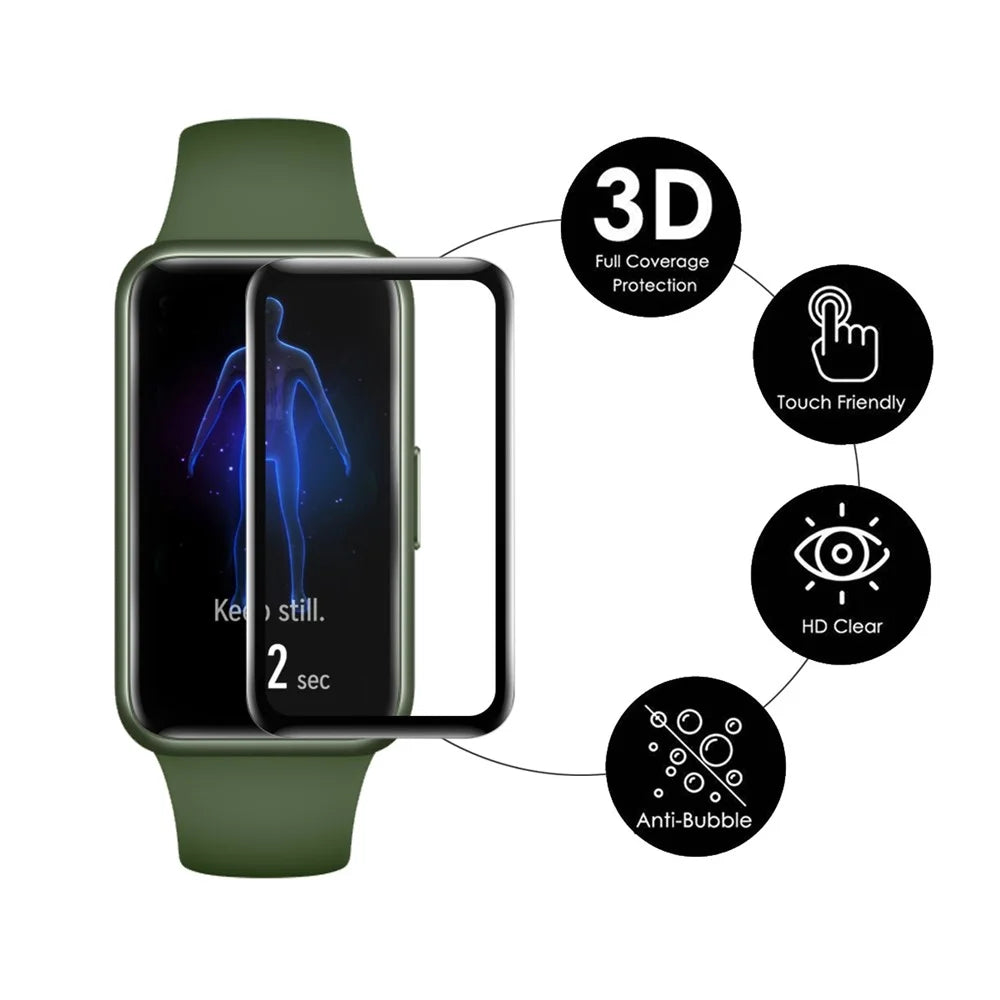 ENKAY HAT PRINCE For Xiaomi Smart Band 9 Active Screen Protector   3D Curved PC + PMMA Ultra Clear Film - Transparent - 2