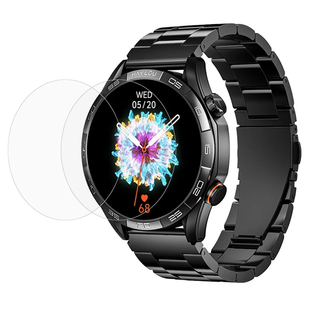 2Pcs For Haylou Solar 5 Watch Screen Protector Clear TPU Film - 1