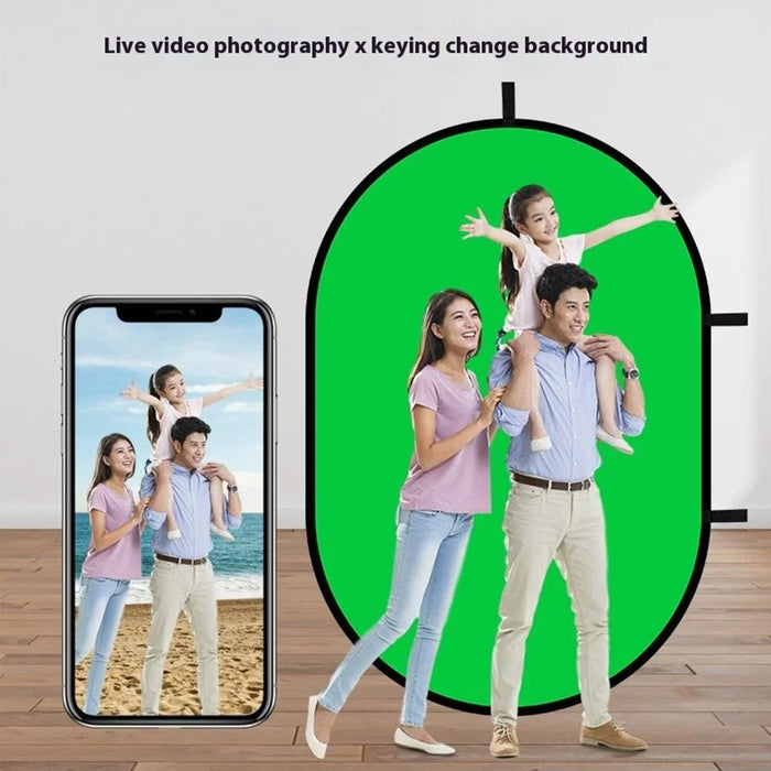 150 x 200cm Photography Backdrop Board Blue and Green Double Sided Collapsible Background Plate - 2