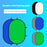 150 x 200cm Photography Backdrop Board Blue and Green Double Sided Collapsible Background Plate - 6