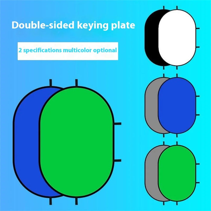 150 x 200cm Photography Backdrop Board Blue and Green Double Sided Collapsible Background Plate - 6