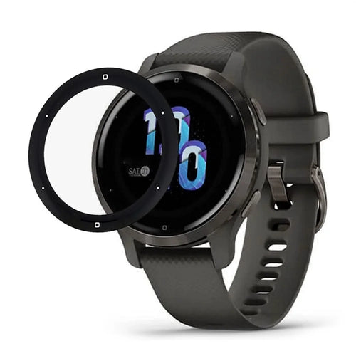 For Garmin Venu 2S Full Screen Protector Black Edge Soft PMMA Smartwatch Screen Film - 1