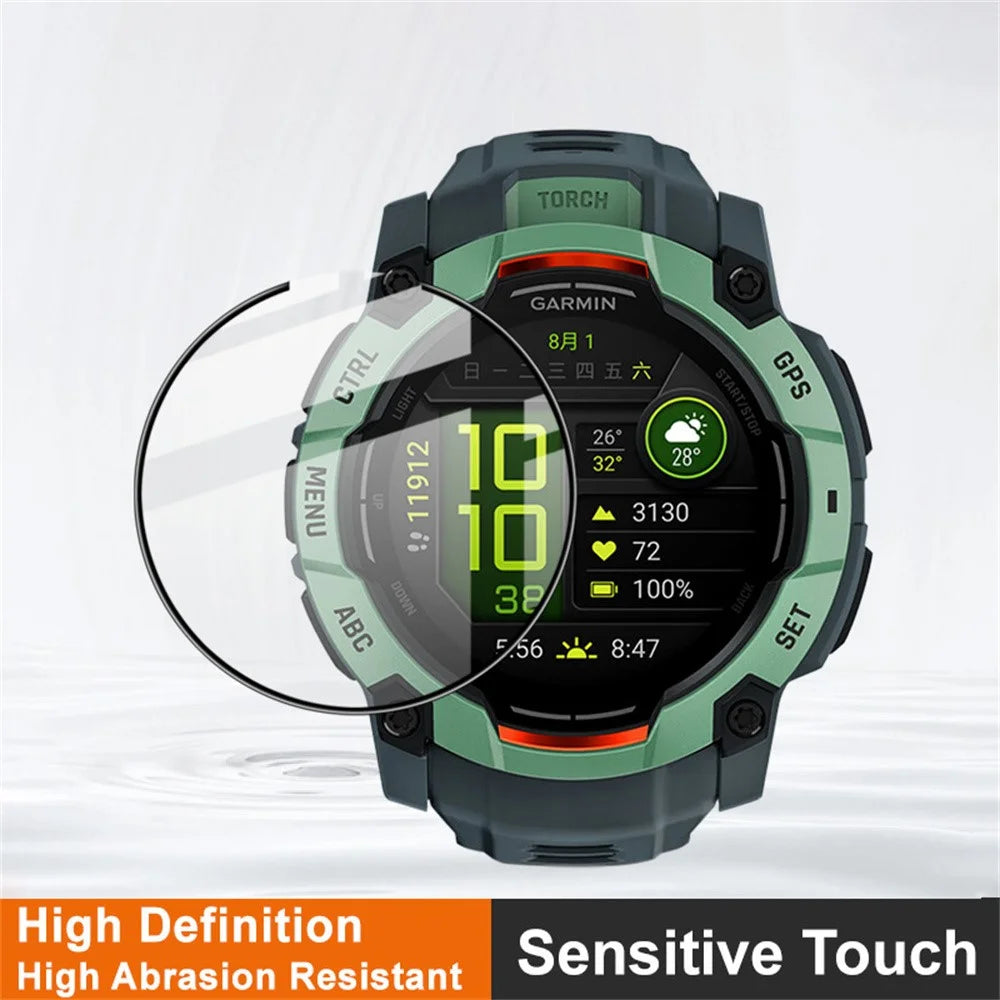 IMAK For Garmin Instinct 3 50mm Screen Protector Anti Scratch PMMA Watch Film - 3