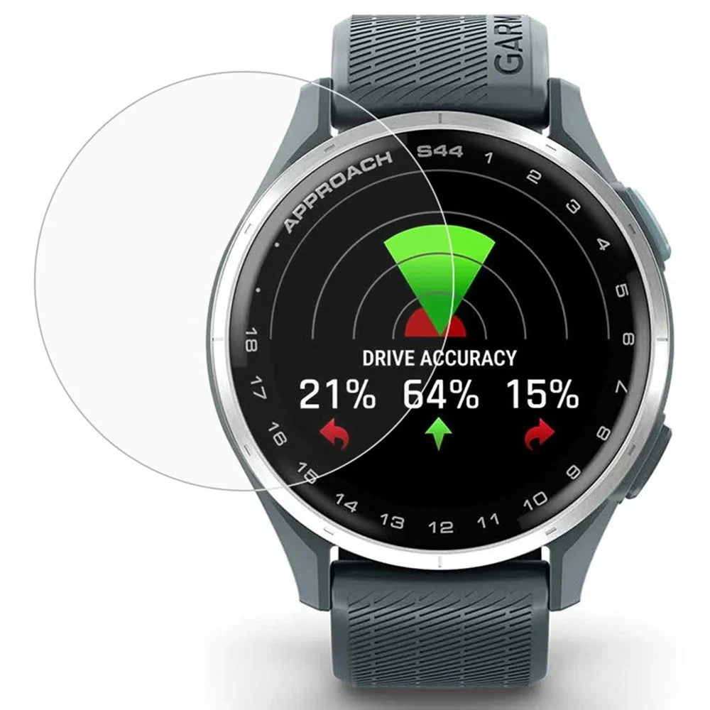 For Garmin Approach S44 Screen Protector 0.3mm Tempered Glass Watch Film - 1