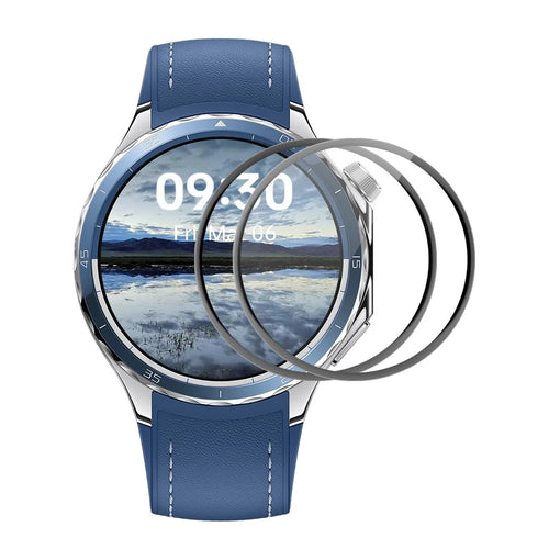 ENKAY HAT PRINCE For Oppo Watch X2 2Pcs Screen Protector   3D Curved PC + PMMA Ultra Clear Film - Black - 1