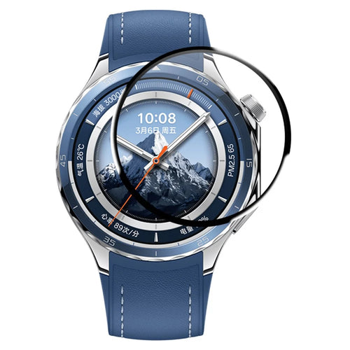 RURIHAI For Oppo Watch X2 PMMA Screen Protector 3D Full Glue Watch Screen Film - Black - 1