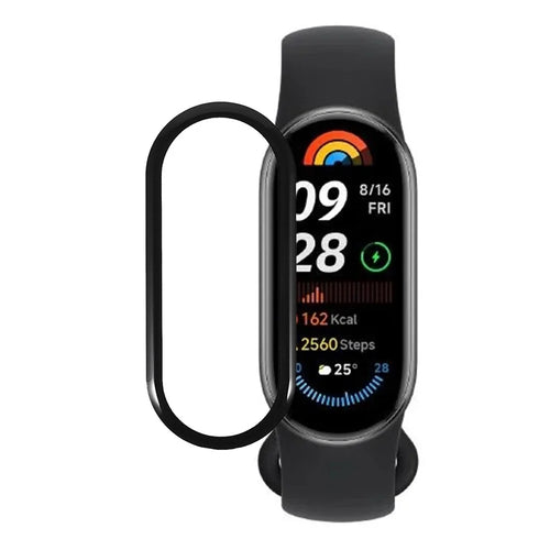For Xiaomi Smart Band 10 Full Screen Protector Black Edge Soft PMMA Smartwatch Screen Film - 1