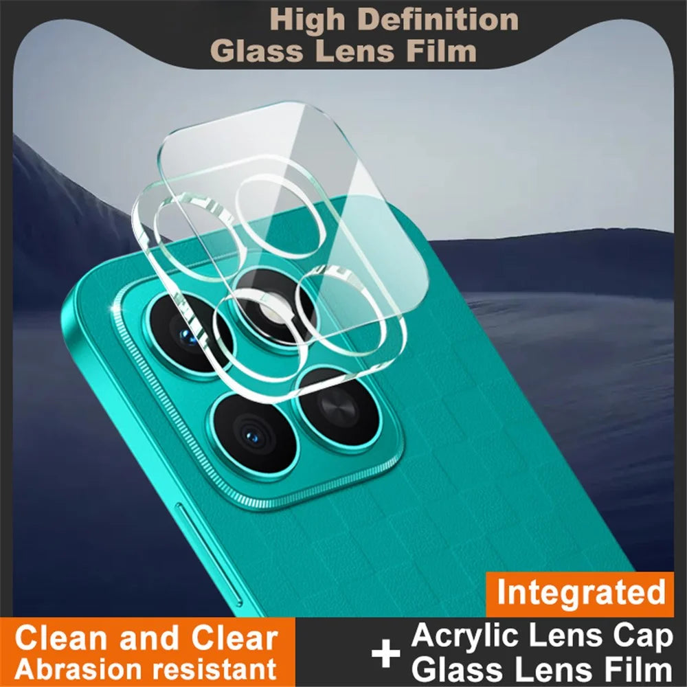 IMAK For Honor X8c 4G Tempered Glass Camera Lens Protector + Acrylic Lens Cap - 2