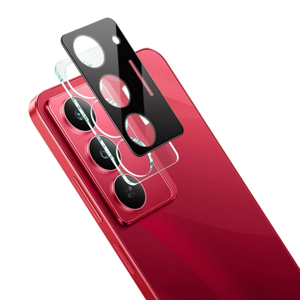 IMAK For Realme 14x (India) 5G Tempered Glass Lens Film + Acrylic Cap (Black Version) - 1