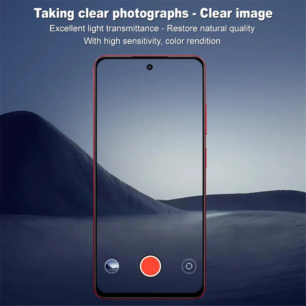 IMAK For Realme 14x (India) 5G Tempered Glass Lens Film + Acrylic Cap (Black Version) - 3