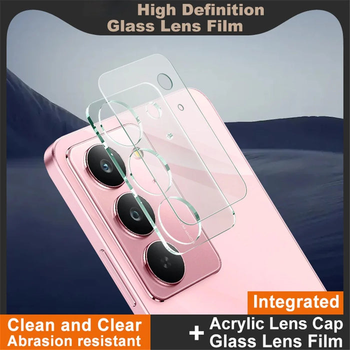IMAK For Realme C75x Tempered Glass Camera Lens Protector + Acrylic Lens Cap - 2