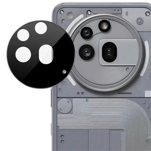 IMAK For Nothing Phone (3a) Pro Camera Lens Protector Tempered Glass HD Clear Lens Film (Black Version) - 1