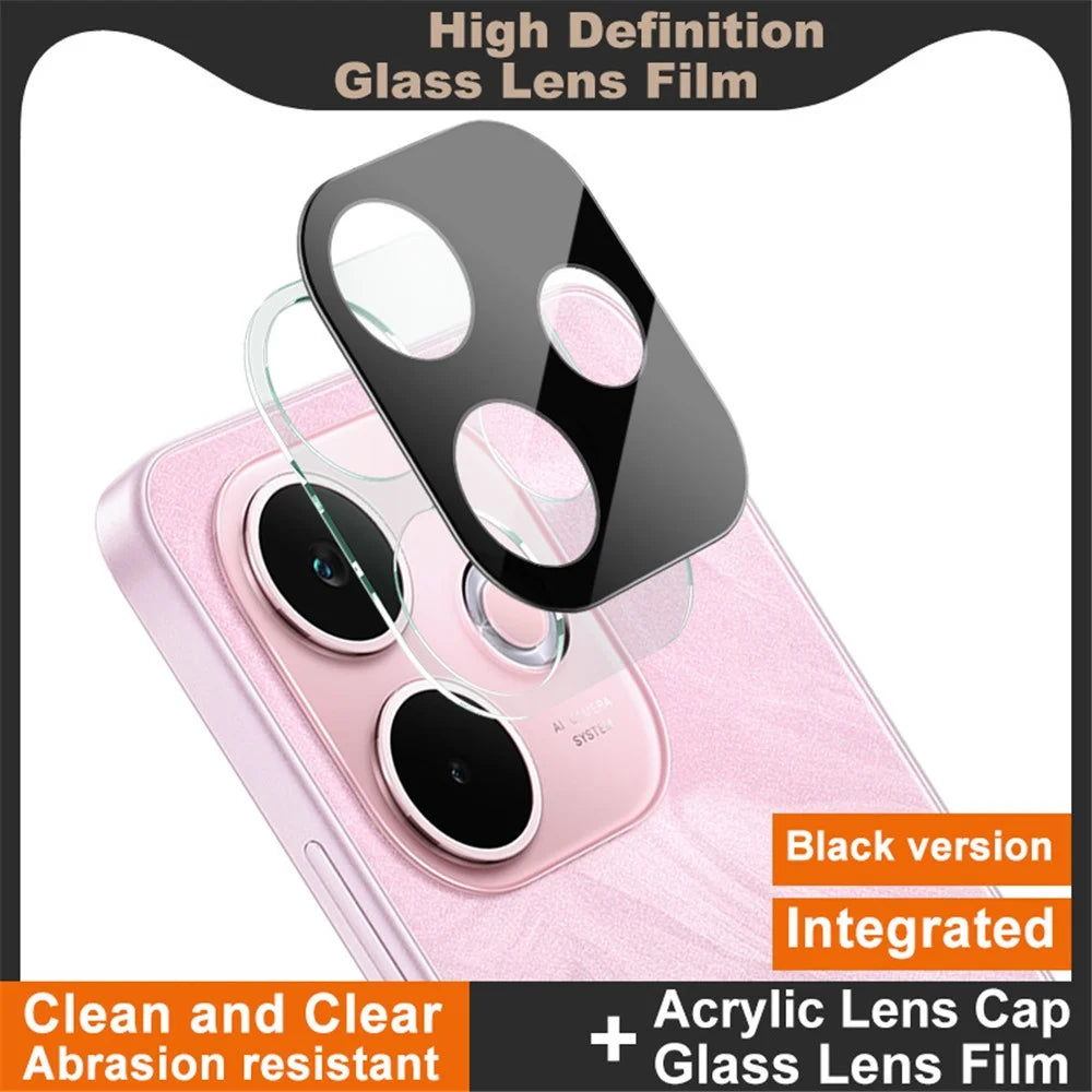 IMAK For Oppo A5 Pro 4G (Global) / 5G (Global) / A5 Energy 5G (China) Tempered Glass Lens Film + Acrylic Cap (Black Version) - 2