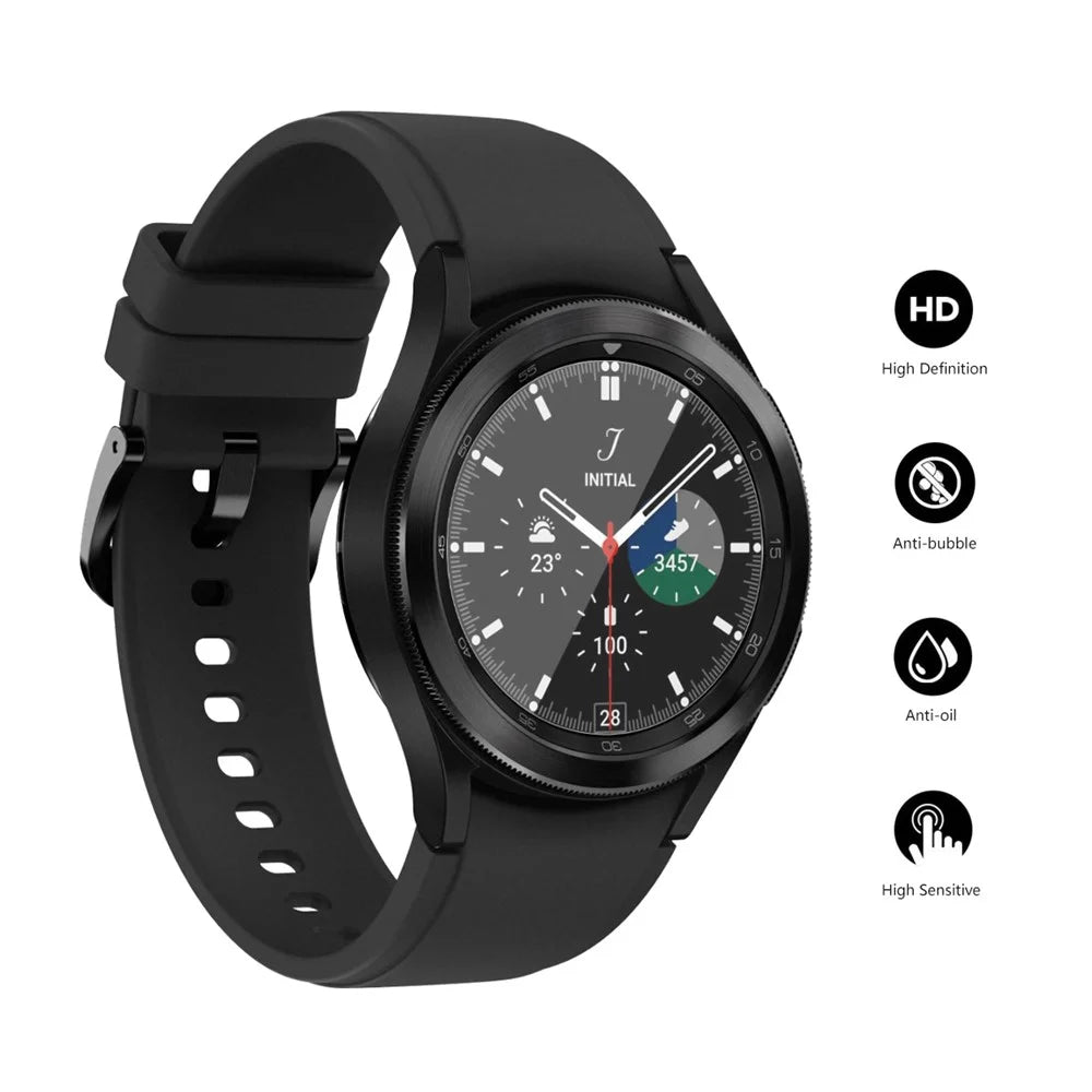 ENKAY HAT PRINCE For Samsung Galaxy Watch4 Classic 46mm 2Pcs Screen Protectors   TPU Ultra Clear Full Cover Film - Transparent - 2