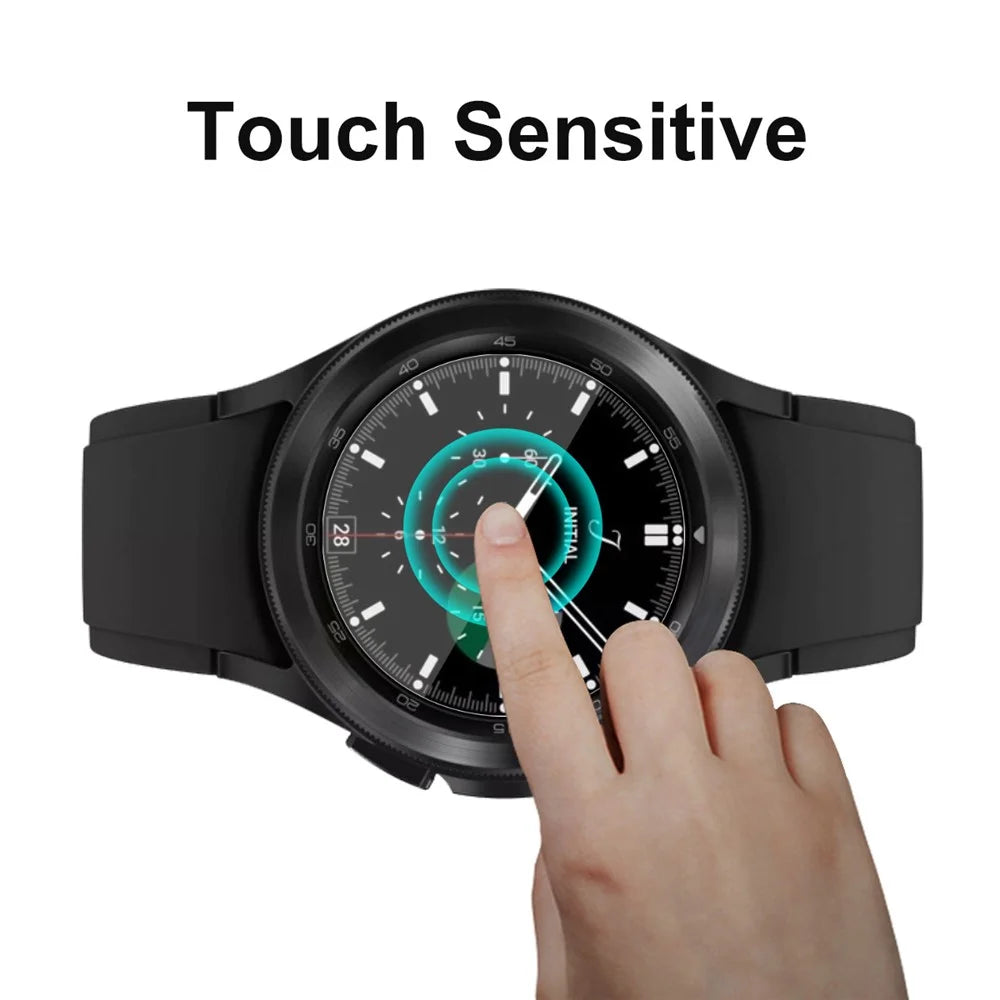 ENKAY HAT PRINCE For Samsung Galaxy Watch4 Classic 46mm 2Pcs Screen Protectors   TPU Ultra Clear Full Cover Film - Transparent - 3